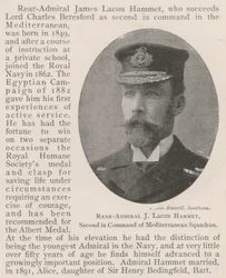 Rear-Admiral J Lacon Hammet, Second in Command of Mediterranean Squadron