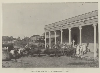 Scene on the Quay, Manzanilla, Cuba