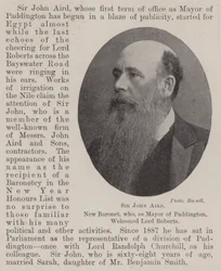 Sir John Aird, New Baronet, who, as Mayor of Paddington, welcomed Lord Roberts