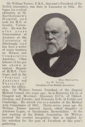 Sir W Turner, President of the British Association