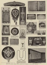 Some of the Queens Diamond Jubilee Presents now on Exhibition at the Imperial Institute
