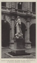 Statue of Her Majesty the Queen by Hamo Thornycroft, RA, at the Royal Exchange, unveiled 20 June