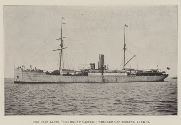 The Cape Liner Drummond Castle, wrecked off Ushant, 16 June