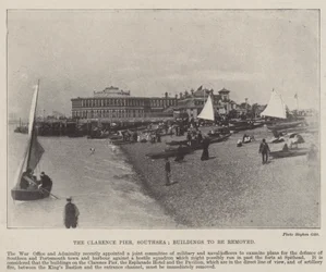 The Clarence Pier, Southsea, Buildings to be removed, 2nd May 1896