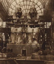 The Colossi of Aboo Simbel in Process of Painting
