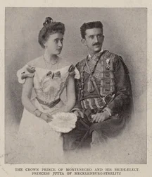 The Crown Prince of Montenegro and his Bride-Elect Princess Jutta of Mecklenburg-Strelitz