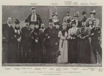The Czars Tour, a Royal Group at Copenhagen