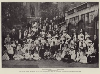 The Dowager Duchess of Abercorn, on her Eighty-Second Birthday with her 101 Children, Grandchildren, and Great-Grandchildren