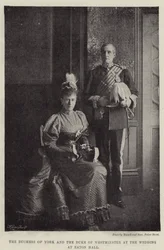 The Duchess of York and the Duke of Westminster at the Wedding at Eaton Hall