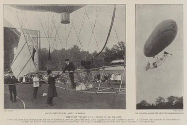 The First Voyage Over London in an Airship