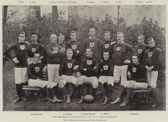The Frankfort Football Team, Now on a Visit to England