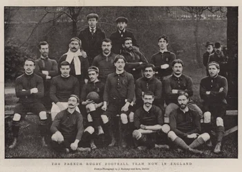 The French Rugby Football Team now in England