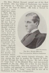 The Honourable Hubert Howard, Times Correspondent, killed in Omdurman