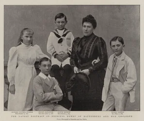 The Latest Portrait of Princess Henry of Battenberg and her Children