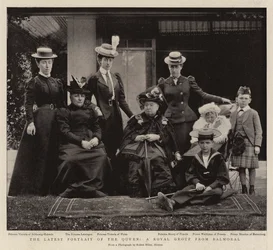 The Latest Portrait of the Queen, a Royal Group from Balmoral