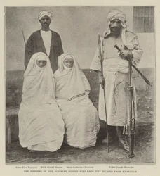 The Members of the Austrian Mission who have just escaped from Khartoum