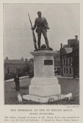 The Memorial at Ayr to Fallen Royal Scots Fusiliers