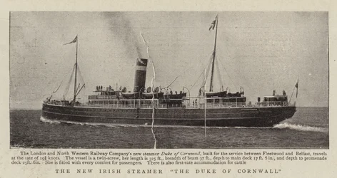 The New Irish Steamer The Duke of Cornwall