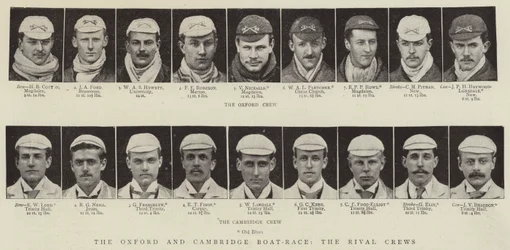 The Oxford and Cambridge Boat-Race, the Rival Crews