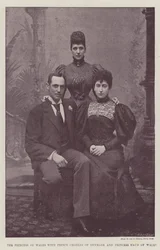 The Princess of Wales with Prince Charles of Denmark and Princess Maud of Wales