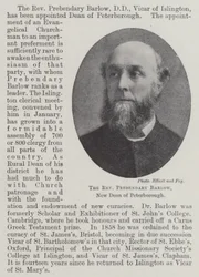 The Reverend Prebendary Barlow, New Dean of Peterborough