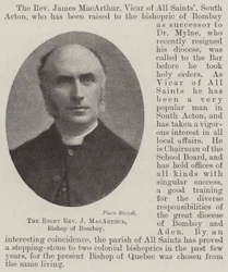 Right Reverend J MacArthur, Bishop of Bombay