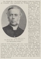 The Right Reverend R S Copleston, New Metropolitan of India