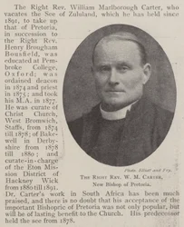 The Right Reverend W M Carter, New Bishop of Pretoria