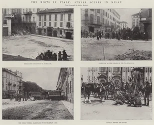 The Riots in Italy, Street Scenes in Milan