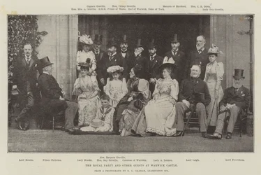 The Royal Party and Other Guests at Warwick Castle