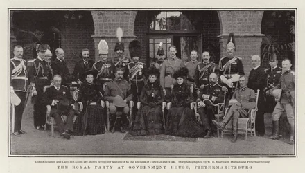The Royal Party at Government House, Pietermaritzburg