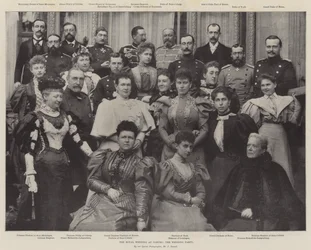 The Royal Wedding at Coburg, the Wedding Party