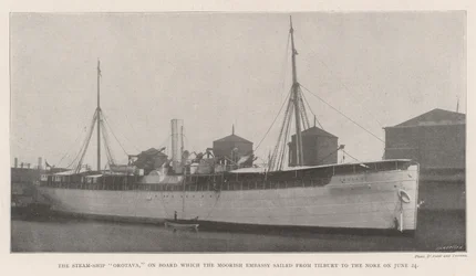 The Steam-Ship Orotava, on Board which the Moorish Embassy sailed from Tilbury to the Nore on 24 June