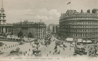The Strand from Trafalgar Square, London