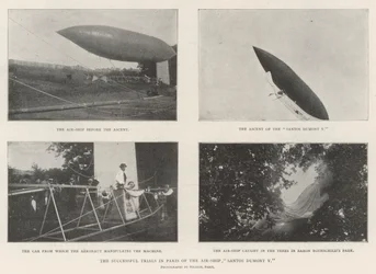 The Successful Trials in Paris of the Air-Ship Santos Dumont V
