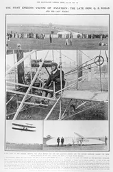 The First English Victim of Aviation: the Late Hon. C.S. Rolls, and His Last Flight, from The Illustrated London News, July 16, 1910