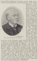 The late Colonel H B Urmston