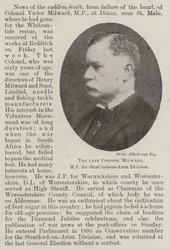 The late Colonel Milward, MP for Stratford-on-Avon Division