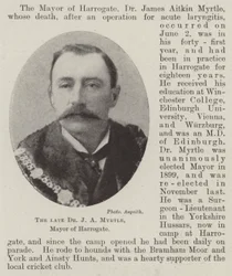 The late Dr J A Myrtle, Mayor of Harrogate