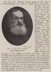The late Dr W C Ingram, Dean of Peterborough