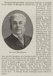 The Late Earl Poulett
