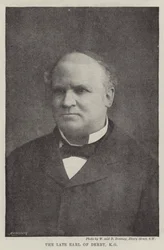 The late Earl of Derby, KG