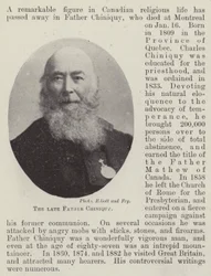 The Late Father Chiniquy