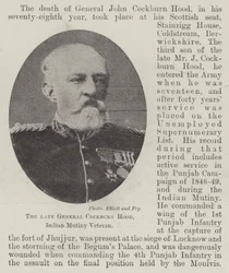The late General Cockburn Hood, Indian Mutiny Veteran