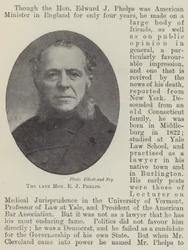The late Honourable E J Phelps