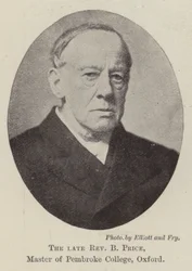The Late Reverend B Price, Master of Pembroke College, Oxford