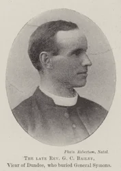The late Reverend G C Bailey, Vicar of Dundee, who buried General Symons