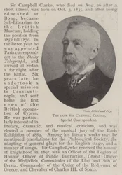 The late Sir Campbell Clarke, Special Correspondent