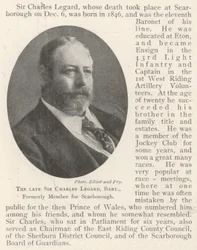 The Late Sir Charles Legard, Baronet, Formerly Member for Scarborough