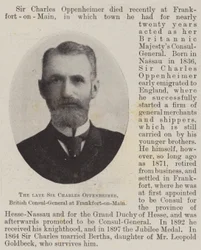 The Late Sir Charles Oppenheimer, British Consul-General at Frankfort-on-Main